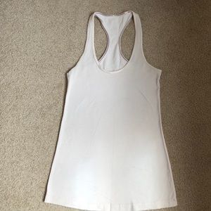 Lululemon pink striped tank in 6